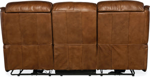 Hooker Furniture Living Room Emerson Power Recliner Sofa w/ Power Headrest