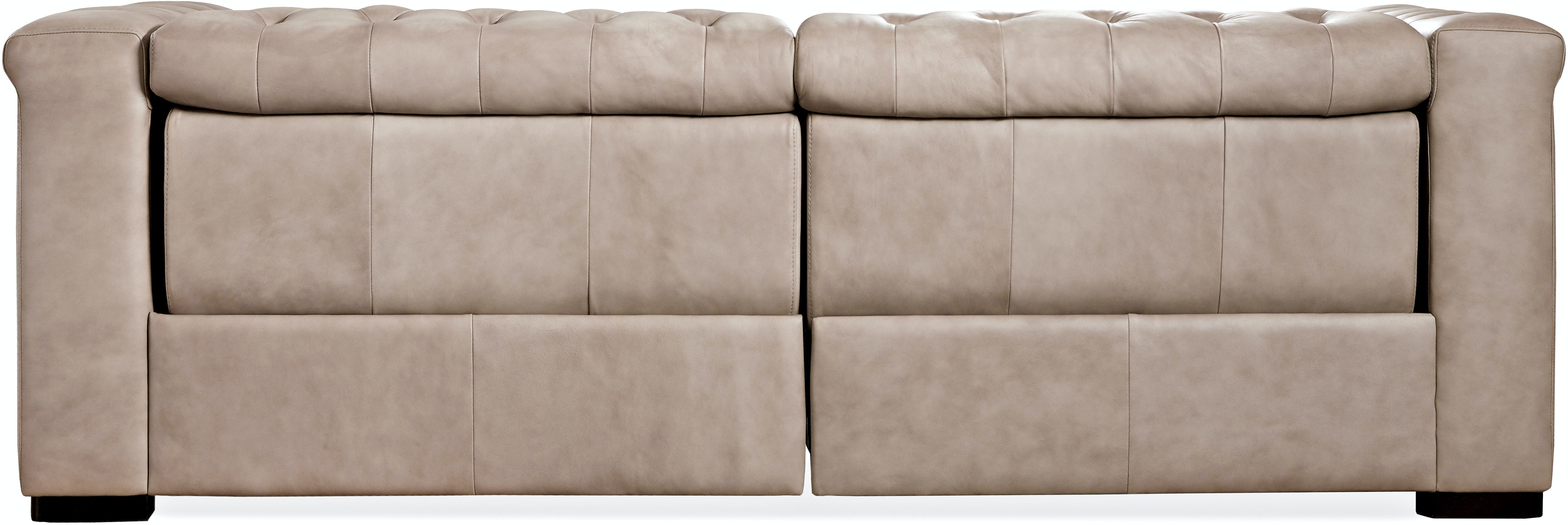 Power Recliner Sofa with Power Headrest in Brown
