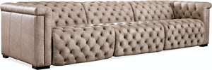 Hooker Furniture Living Room Savion Grandier Power Recliner Sofa With Power Headrest