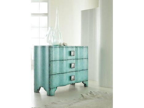 Hooker Furniture Melange Turquoise Crackle Chest